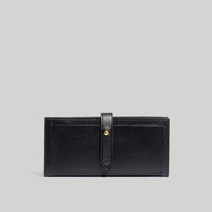 Madewell The Leather Post Wallet in Black